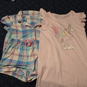 Wonder Nation Kids Pajamas Set - Pink and Blue